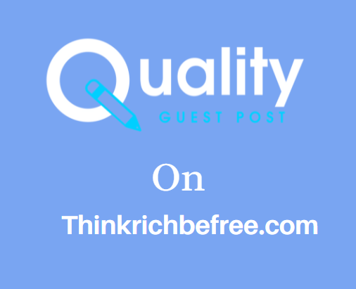 Guest Post on Thinkrichbefree.com