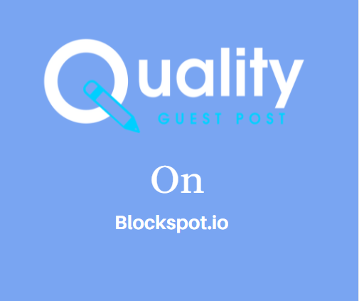 Guest Post on Blockspot.io