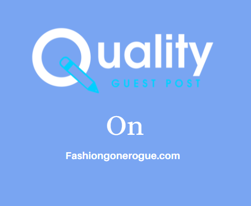 Guest Post on Fashiongonerogue.com