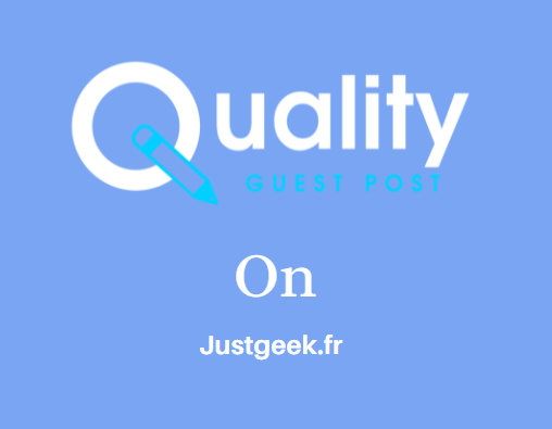 Guest Post on Justgeek.fr