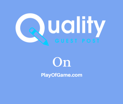 Guest Post on PlayOfGame.com