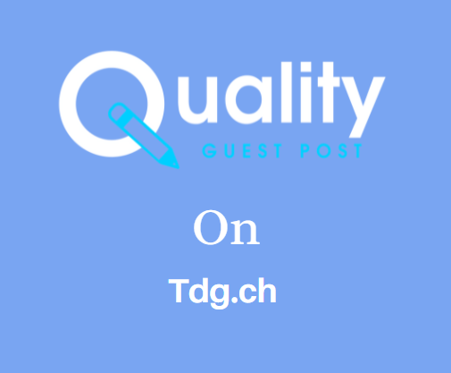 Guest Post on Tdg.ch